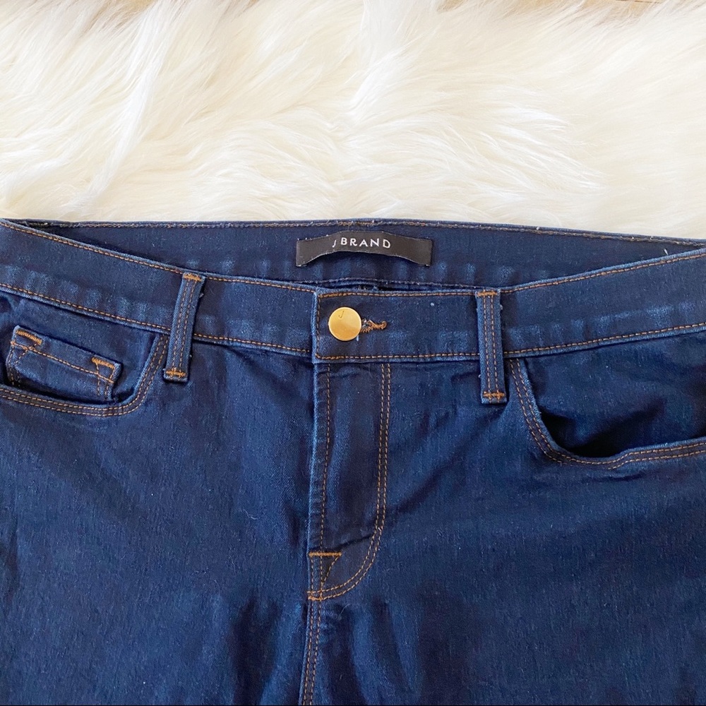 J Brand 811 Mid Rise Dark Wash Skinny Jeans - Picture 5 of 8